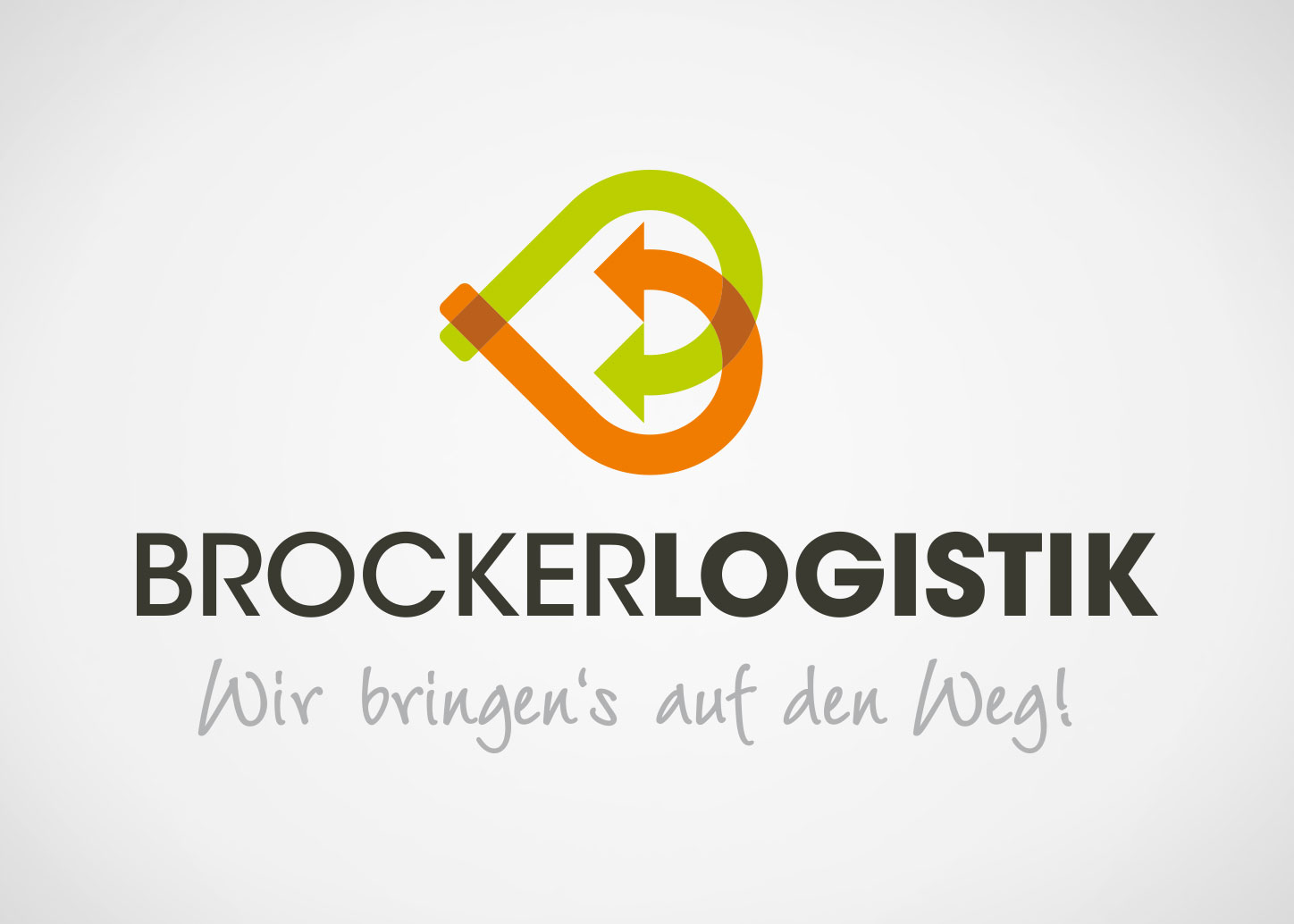 Logoentwicklung und Design für Brocker Logistik, ein professionelles Logistik Unternehmen aus Korschenbroich. Brocker Logistik leistet Kommissionierung, Logistik, Lagerung und Handel mit Obst und Gemüse aus einer Hand.