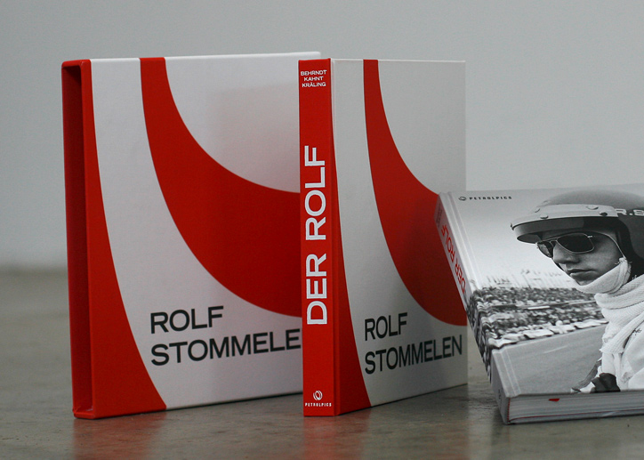 Buchdesign — Rennfahrer Rolf Stommelen